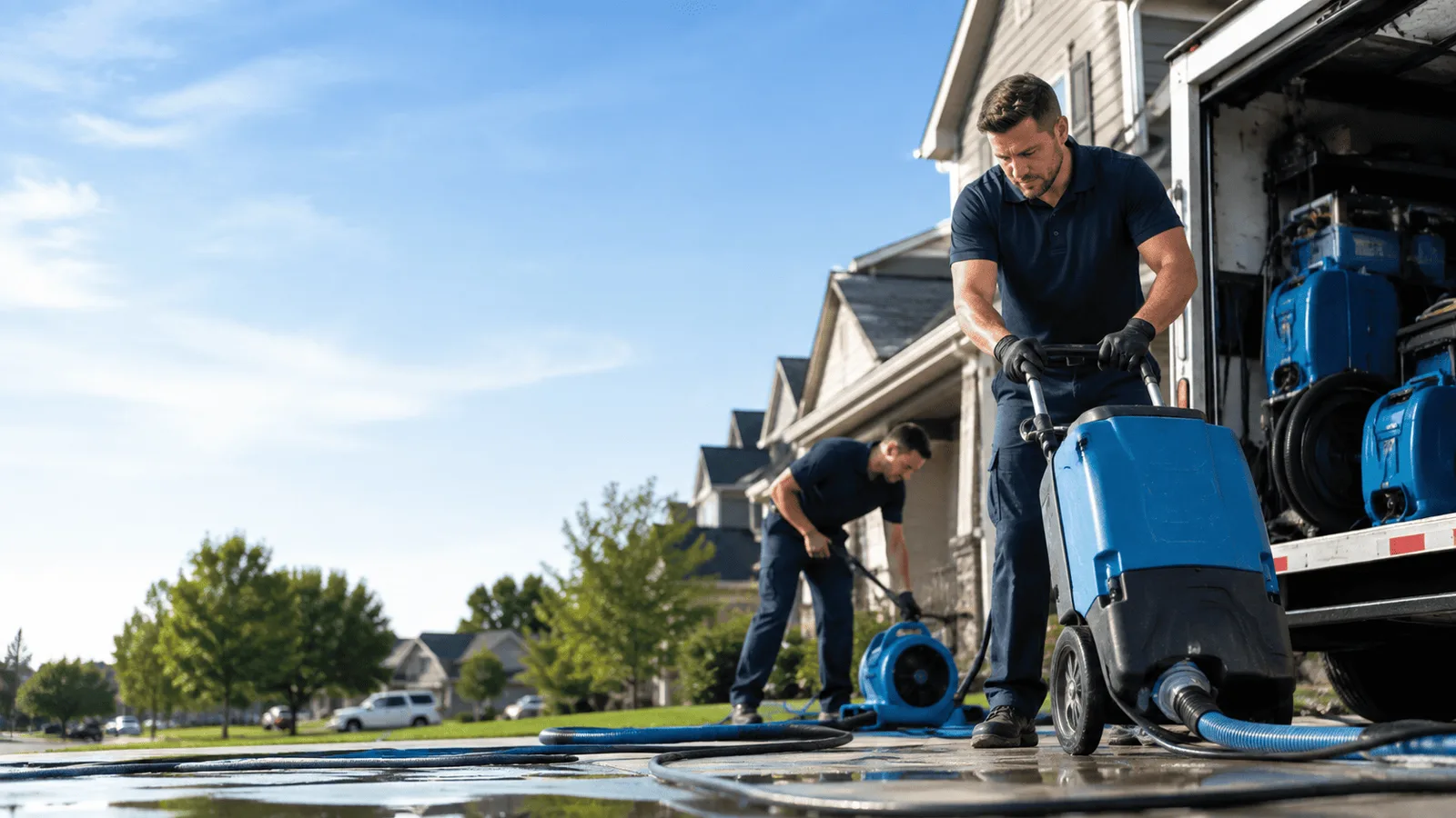Dehumidification being performed in Cumberland Furnace, TN